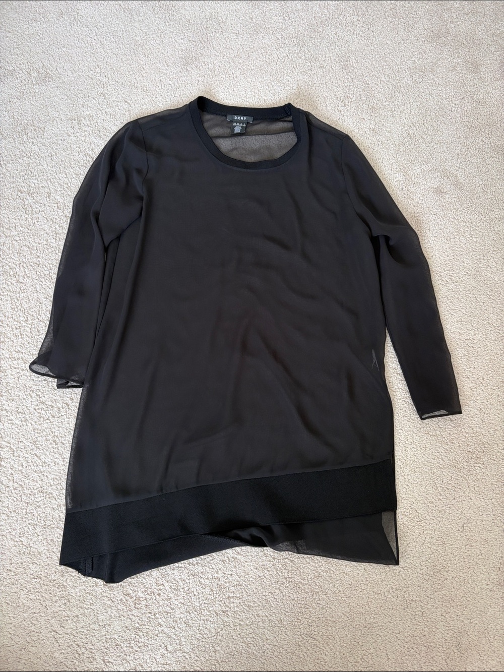 DKNY W Mesh Shirt Dress
